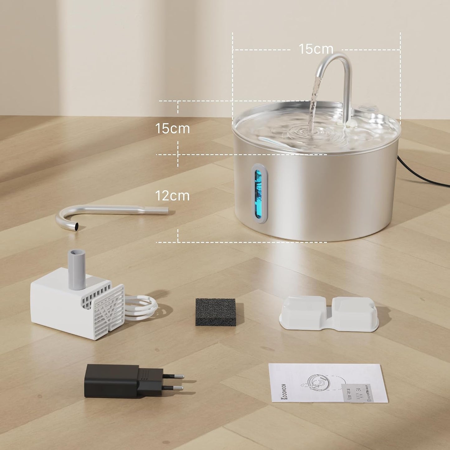 MyDailyPets™ 2.2L Automatic Cat Water Fountain