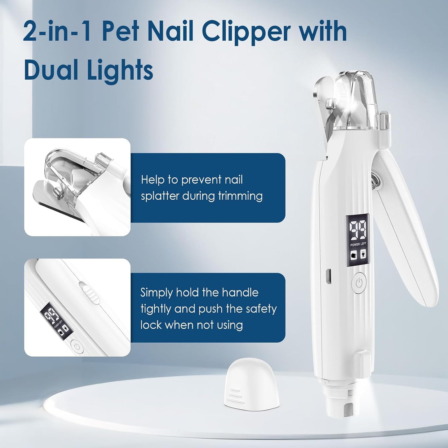 MyDailyPets™ 2-in-1 Pet Nail Clipper & Trimmer with LED