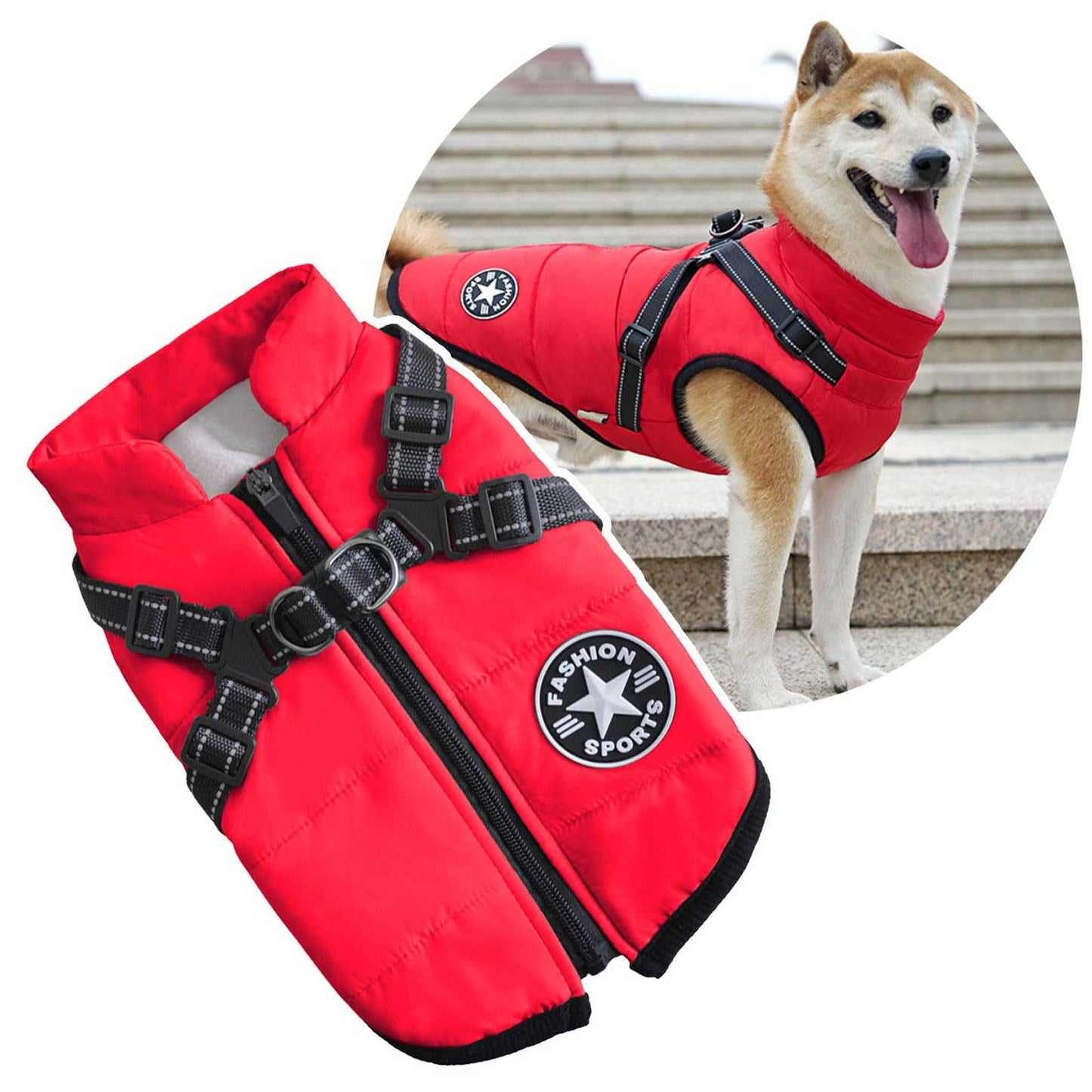 3 in 1 Winter Jacket Dogs