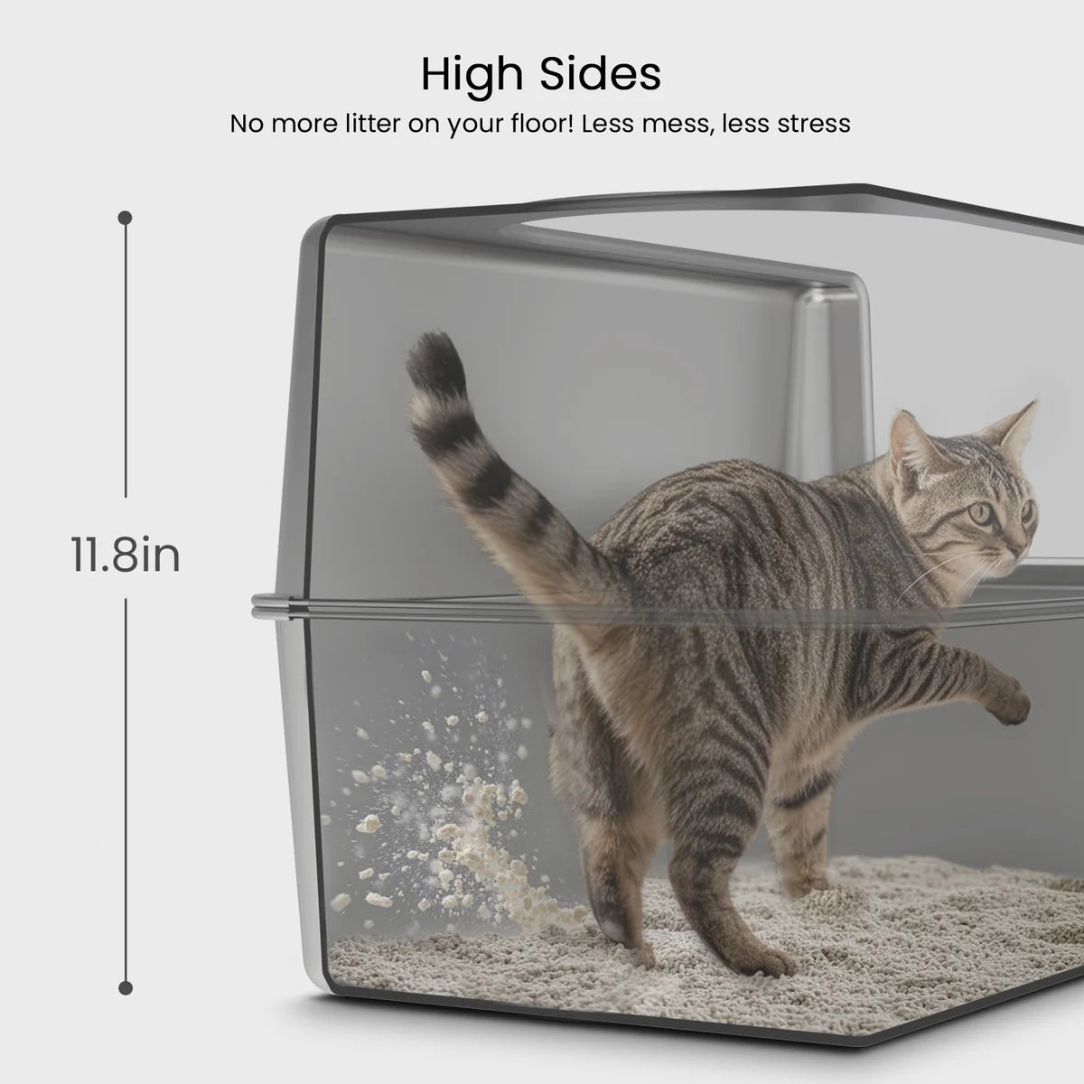 MyDailyPets™ Cat Litter Box Stainless