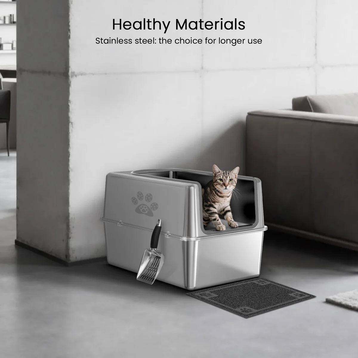 MyDailyPets™ Cat Litter Box Stainless