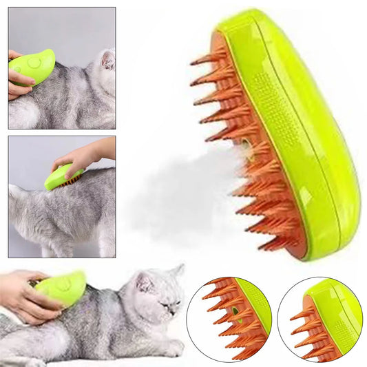 Steam Cat Brush for Massage Dog Cat Hair Remover Comb Pet Grooming Brush