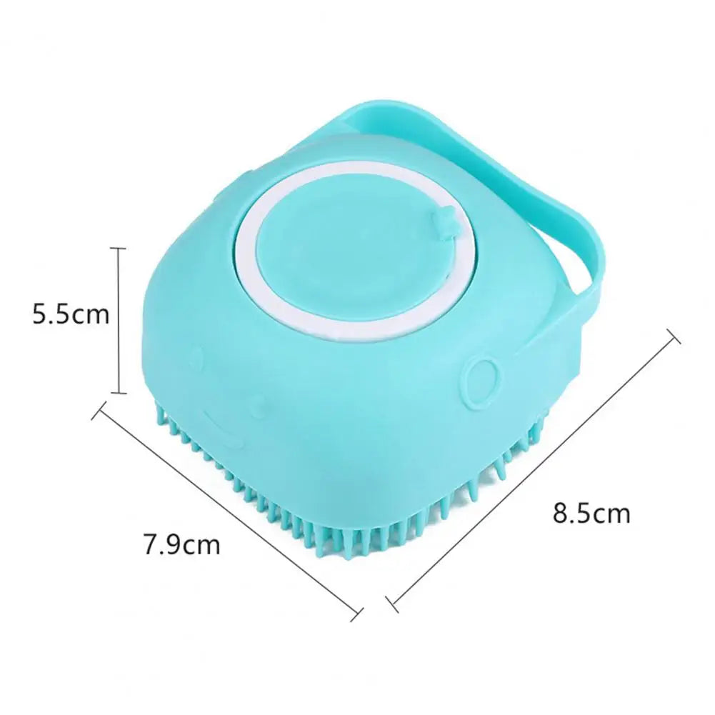 Bath and Shampoo Brush Grooming Comb Silicone Dog