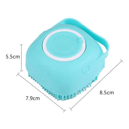 Bath and Shampoo Brush Grooming Comb Silicone Dog