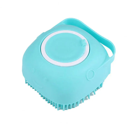 Bath and Shampoo Brush Grooming Comb Silicone Dog