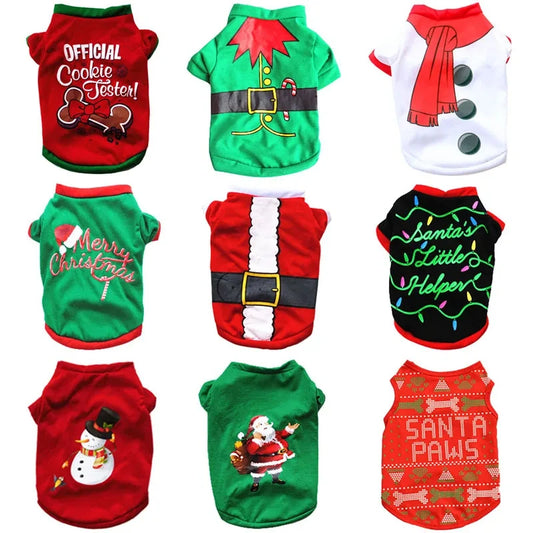 Christmas Dog Clothes  For Small Medium Dogs