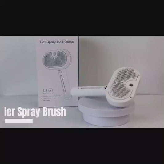 3-in-1 Anti-Static Steam Brush For Dogs & Cats